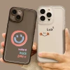 Smiling iphone 15 case 14pro Transparent 13 Niche 11 High-end xr All-inclusive xsmax Soft case details Picture